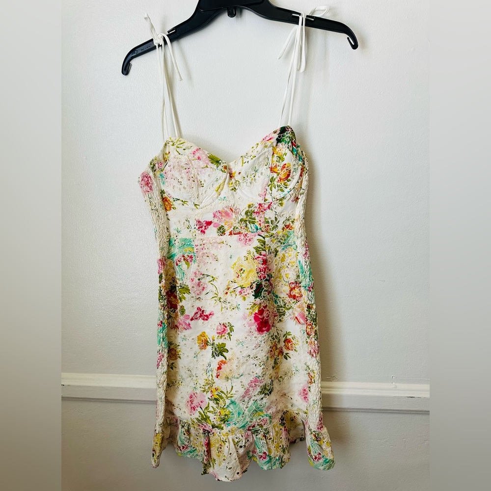ASTR Mireille Floral Lace Sundress Size S